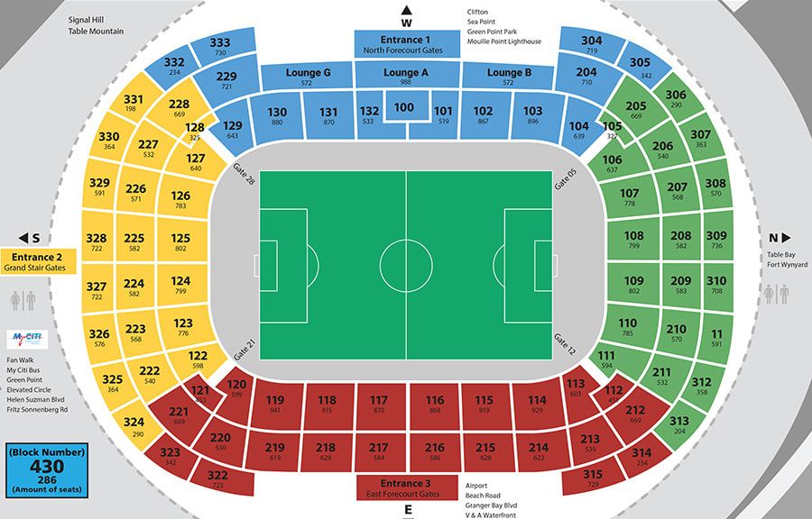 Map of the Stadium